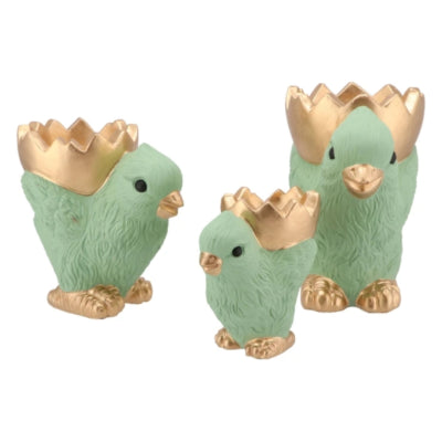 Daan bol en bois courbé poussin vert menthe 19 cm | 8 pièces