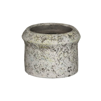 Ptmd pot de fleur nimma xs gris ciment 12 cm | 18 pièces