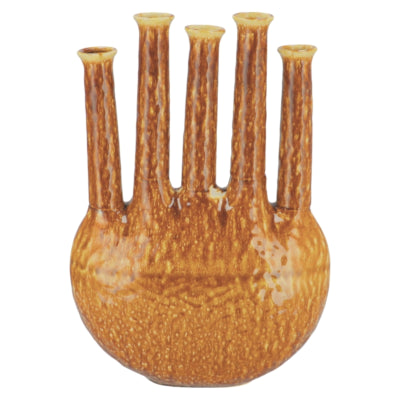 Vase Daan en bois courbé Inga Jahra marron 46 cm | 2 pièces