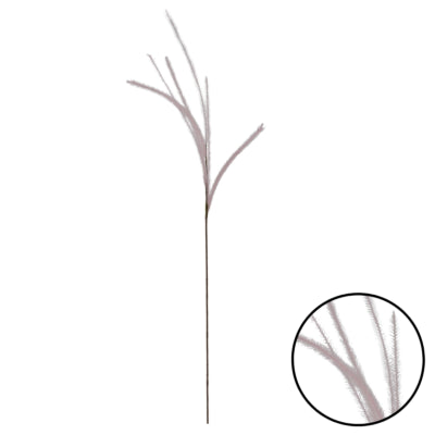Branche artificielle Countryfield avec 6 plumes rose clair 112 cm | 24 pièces