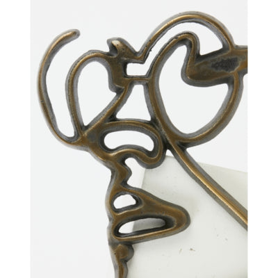 Décoration murale lumineuse vivante face couleur bronze antique 35 cm | 6 pièces