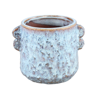 Ptmd pot de fleur shay high s bleu 14 cm | 18 pièces