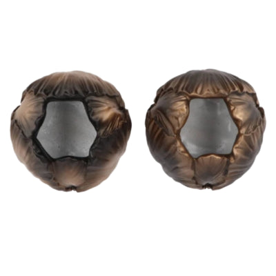 Vase Daan en bois courbé toulon or noir 10 cm 2 assortis | 12 pièces