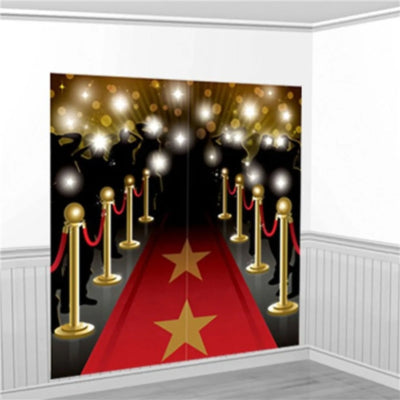 Amscan décoration murale scène hollywoodienne 165 cm 2 pièces | 24 pièces