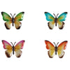 Papillon Susanne 4 assortis bleu vert orange ou rose | 12 pièces