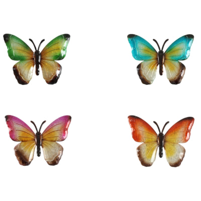 Papillon Susanne 4 assortis bleu vert orange ou rose | 12 pièces