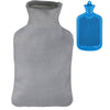 Bouillotte Relaxdays avec housse bleu gris 2 l | 6 pièces