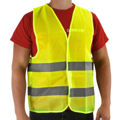 (r) gilet de sécurité adultes jaune taille unique | 10 pièces