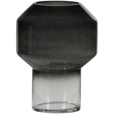 Vase Woood jaxx noir transparent 26 cm | 6 pièces