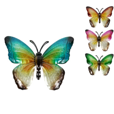 Papillon Susanne 4 assortis bleu vert orange ou rose | 12 pièces