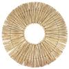 Décoration murale bohème osier naturel 58 cm | 10 pièces