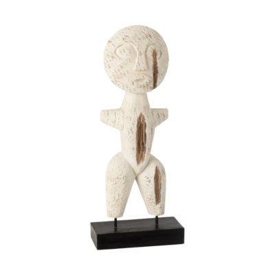 Figurine J-line primitive blanche 35 cm | 3 pièces