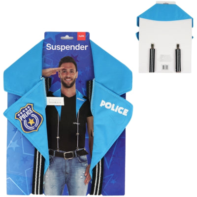 Folat bretelles de police bleu taille unique | 48 pièces