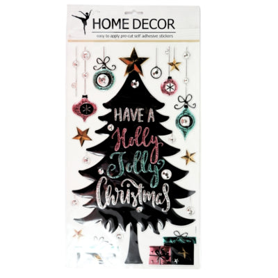 Stickers muraux pop up Sapin de Noël 41 x 24 cm | 24 pièces