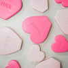 Housevitamin statue bonbons coeur baise rose clair 13 cm | 12 pièces