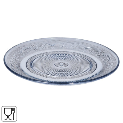 Assiette avec motif bleu 22,5 cm | 12 pièces