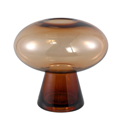 Ptmd vase menthe m marron 22 cm | 4 pièces