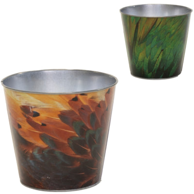Pot de fleurs bob plume xl 17 cm 2 assortis | 12 pièces