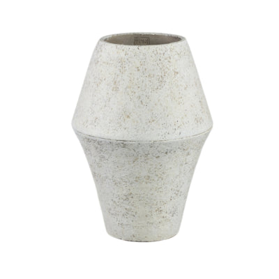 Pot de fleur Ptmd tink s blanc 40 cm | 2 pièces