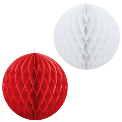 Papier nid d'abeille 25 cm 2 assortis lot de 3 | 20 pièces