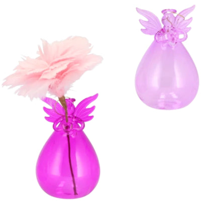 Daan benthout vase pendentif ange scintillant rose fuchsia 12 cm 2 assortis | 12 pièces