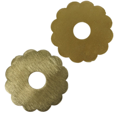 Stjernsund anneau de bougie fleur de loua couleur laiton 9,3 cm | 24 pièces