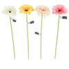 Fleur artificielle gerbera 47 cm 4 assortis | 48 pièces