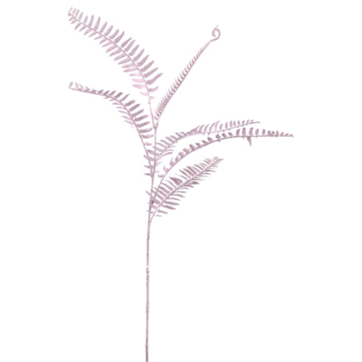 Ptmd branche artificielle fougère rose 102 cm | 12 pièces