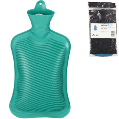 Bouillotte Relaxdays turquoise 2 l | 6 pièces