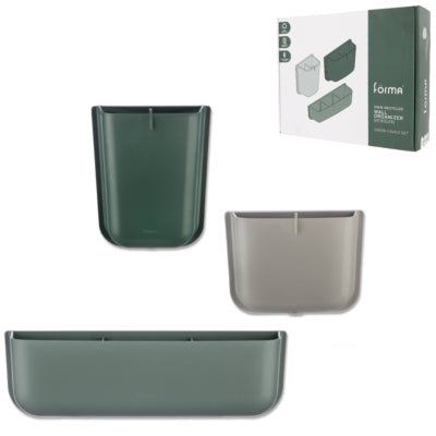 Forma bacs de rangement muraux morgan 29 cm lot de 3 | 5 pièces
