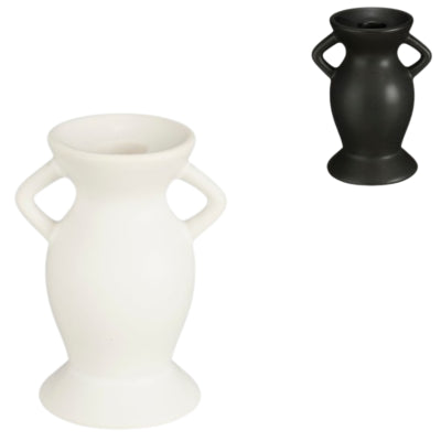 Bougeoir veneto noir et blanc 12,5 cm 2 assortis | 24 pièces