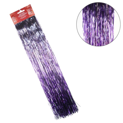 Déco heitmann lametta feuille lilas 300 bandes 50 cm | 48 pièces