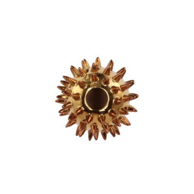 Daan vase en bois courbé pointe dorée 12 cm | 6 pièces