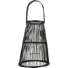Lanterne camau noir 34,5 cm lot de 2 | 4 pièces