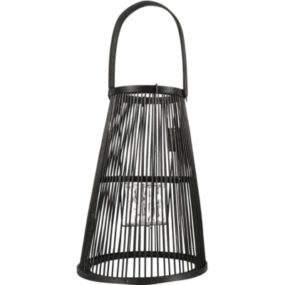Lanterne camau noir 34,5 cm lot de 2 | 4 pièces