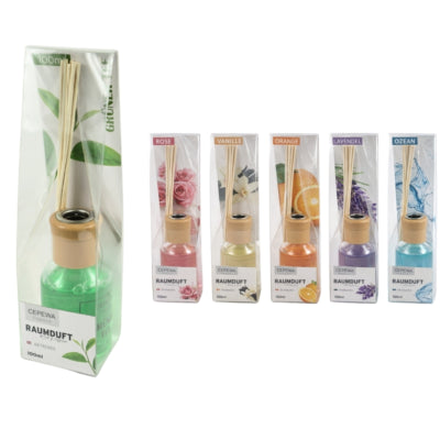 Bâtonnets parfumés désodorisant 100 ml 6 assortis | 24 pièces