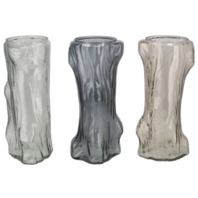 Daan vase en bois courbé arbre gris 14 cm 3 assortis | 12 pièces