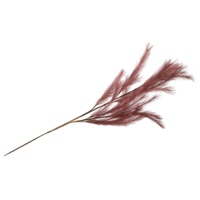 Daan branche artificielle en bois courbé plumes soie bordeaux 100 cm | 12 pièces