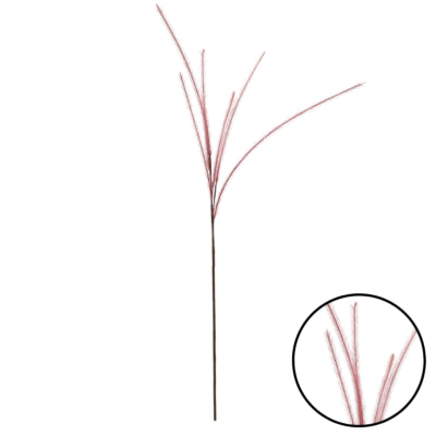 Branche artificielle Countryfield à 6 panicules bordeaux 112 cm | 24 pièces