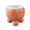 Ptmd pot de fleur malinda s orange 12,5 cm | 12 pièces