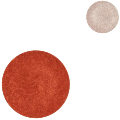 Assiette décorative Daan en bois courbé mélamine brillant orange doré 18 cm 2 assortis | 36 pièces
