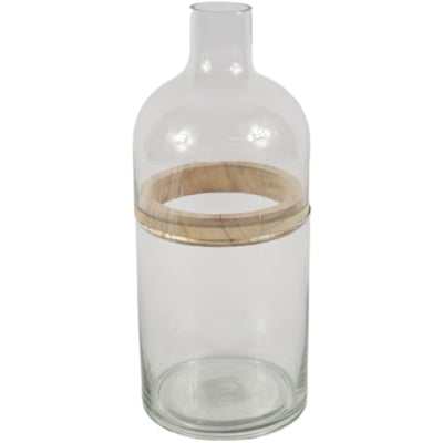 Vase verre transparent 28,7 cm 3 parties | 9 pièces