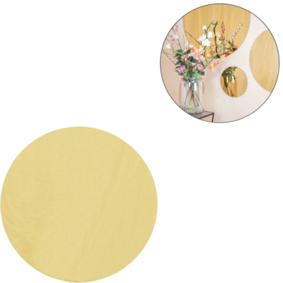 Miroir mural Housevitamin rond doré 40 cm | 3 pièces