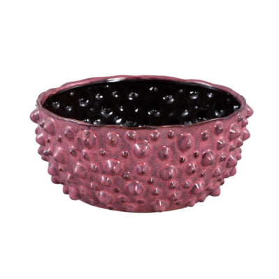 Ptmd pot de fleur marel points violet l 24 cm | 2 pièces