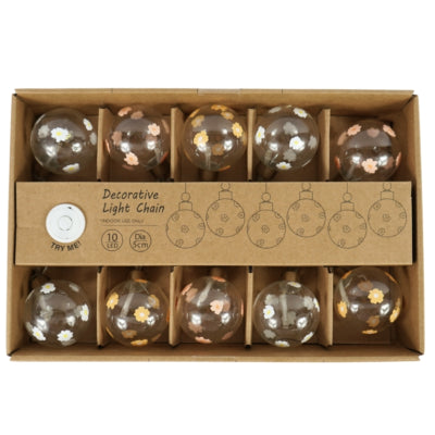 Guirlande lumineuse 10 LED sur pile 320 cm assorties | 12 pièces