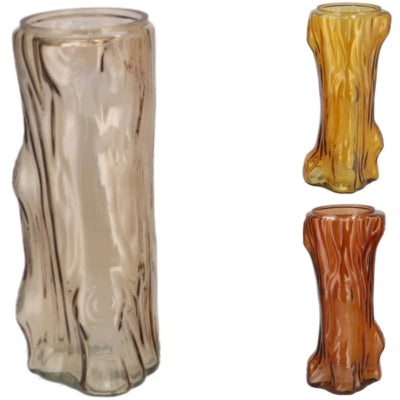 Daan vase en bois courbé arbre marron 29 cm 3 assortis | 6 pièces