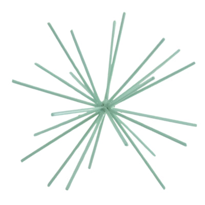 Housevitamin ornement feu d'artifice métal vert menthe 25 cm | 12 pièces