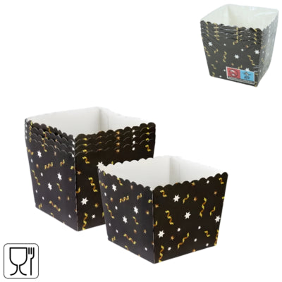 Ty contenants jetables par noir 9 cm 4 pièces | 90 pièces