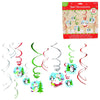 Amscan pendentif spirale bonhomme de neige d'hiver 61 cm lot de 12 | 24 pièces