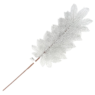 Branche artificielle argentée 79 cm | 24 pièces